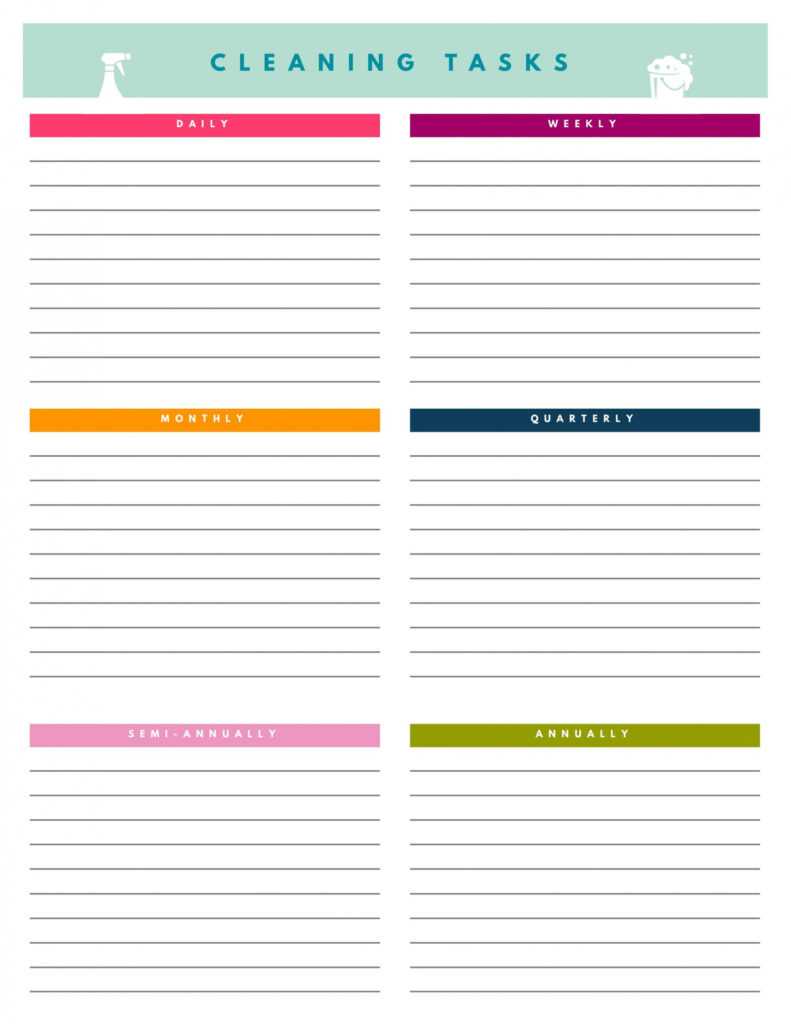 40 Printable House Cleaning Checklist Templates ᐅ Templatelab with Blank Cleaning Schedule Template