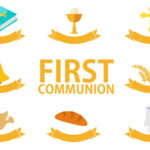 First Communion Template Free Vector Art - (25 Free Downloads) intended for Free Printable First Communion Banner Templates