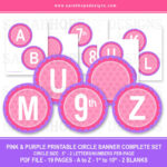 Spell Out Anything With These Free Alphabet Circle Banners in Letter Templates For Banners