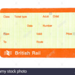 Train Ticket Blank High Resolution Stock Photography And for Blank Train Ticket Template